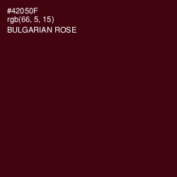 #42050F - Bulgarian Rose Color Image